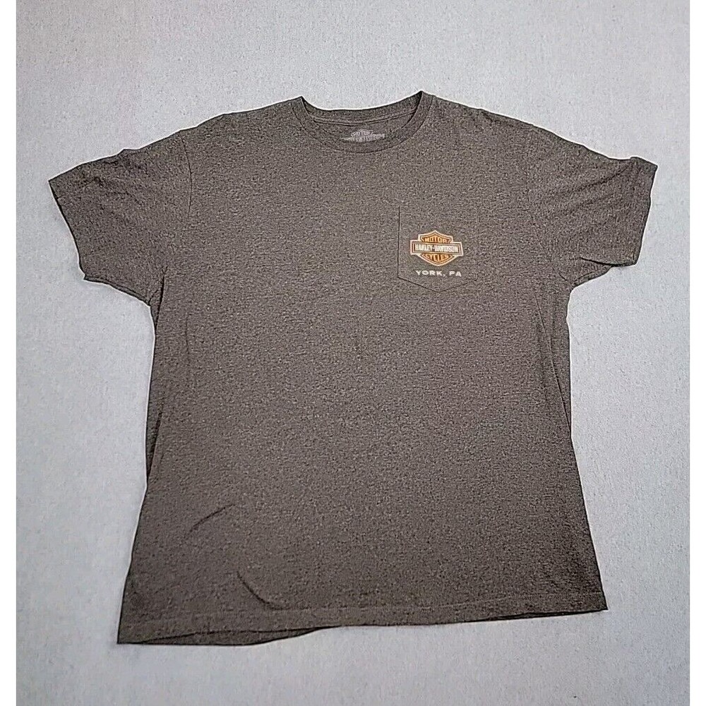 Harley Davidson T Shirt Mens Xl Gray United We Roll Pennsylvania Motorcycle Bike View 4